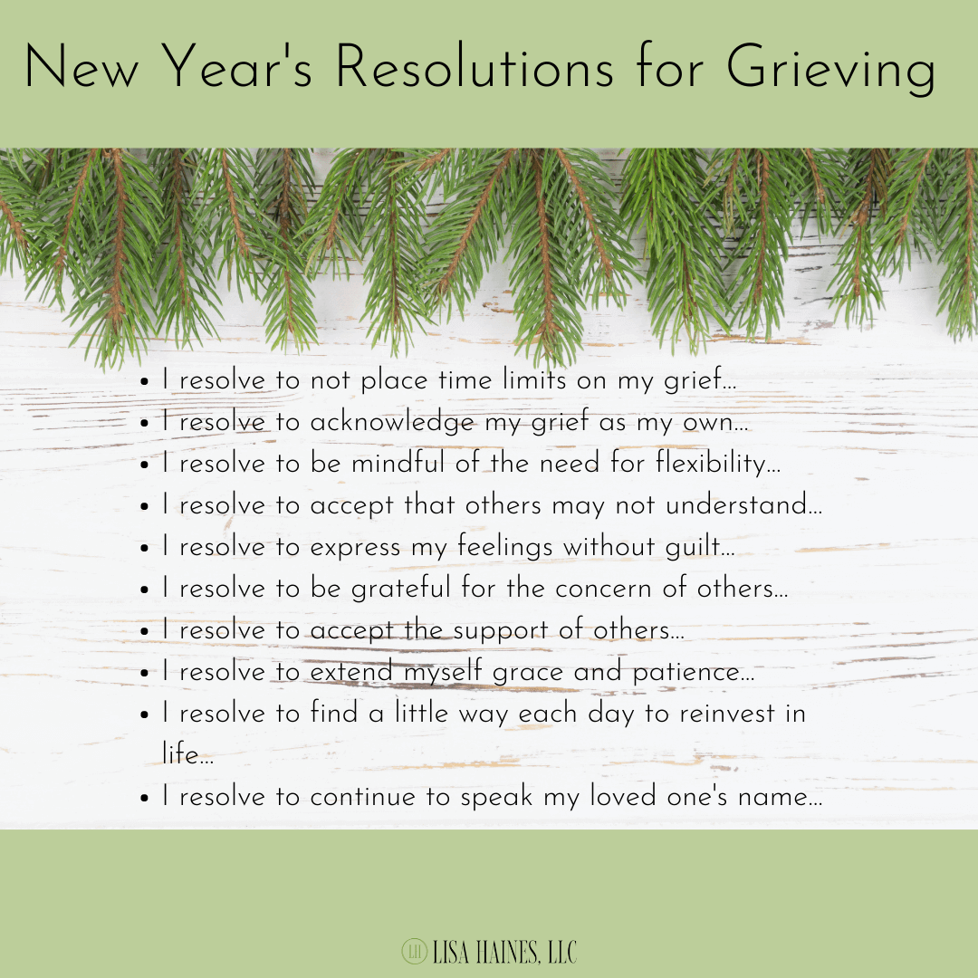 NEW YEARS RESOLUTIONS FOR GRIEVING