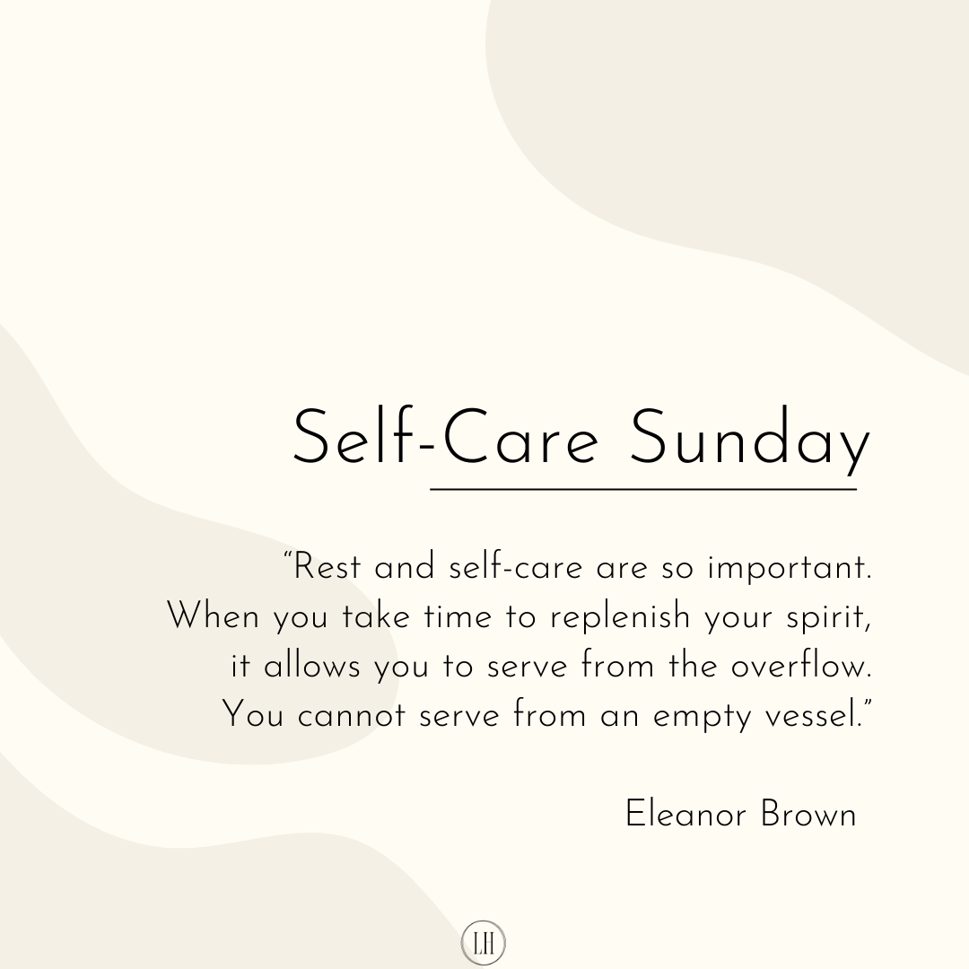Self-Care Sunday Eleanor Brown