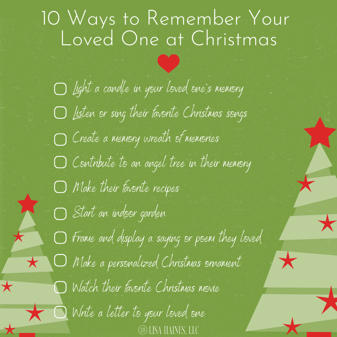 Ways to Remember Your Loved One at Christmas